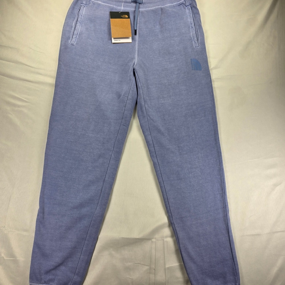The North Face Womens Garment Dye Joggers Blue Fleece Sweatpants Small H877